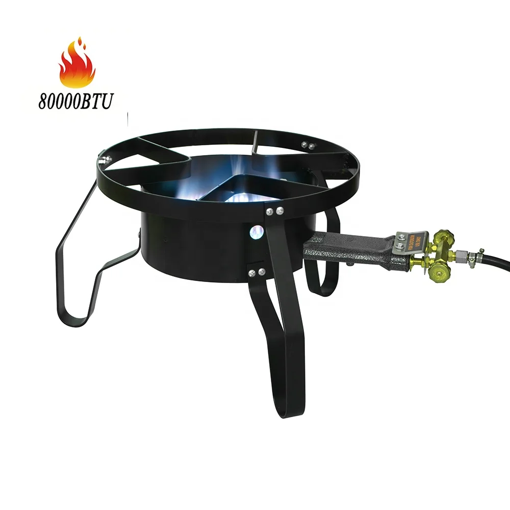 High Pressure Cast Iron Burner Propane Single Gas Cooking Camping Stove Portable Burner For Camping