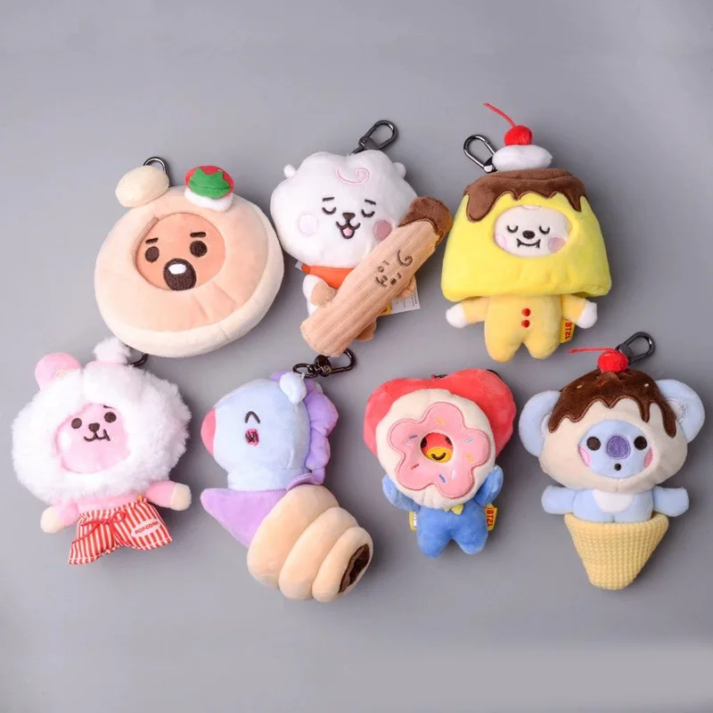 Оптовая продажа Новая корейская кукла со звездами K-pop плюшевая Желтая Собака лошадь коала Молодежная группа радужная серия сумка с карманами