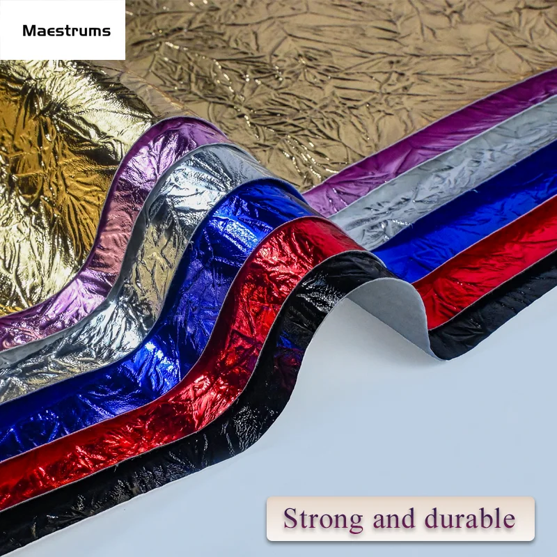 0.6 MM Waterproof Elephant pattern leather Mirror faux pu laserable leatherette for bags shoes costume and bows