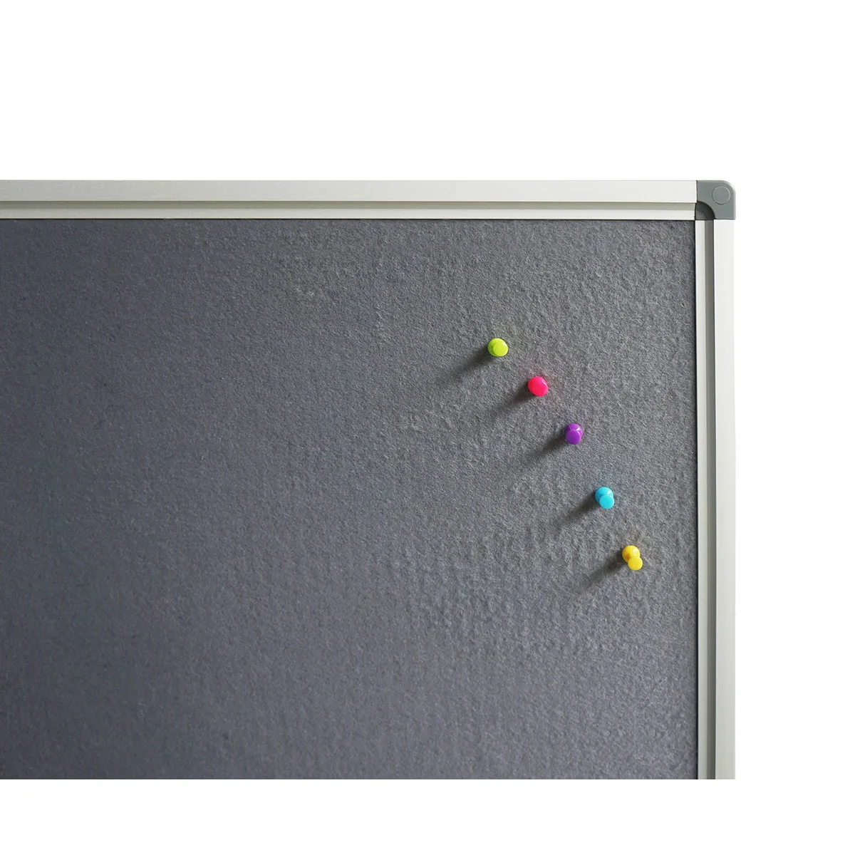 60x90cm Classic Aluminum Frame Felt Bulletin Fabric Pin Board for Home Office Decoration