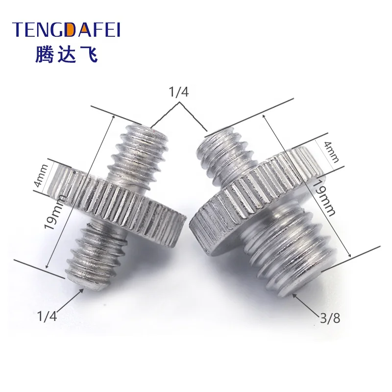 Camera screw Quick release plate screw 1/4 turn 3/8 conversion screw  Small turn big pan/tilt base nut hot shoe
