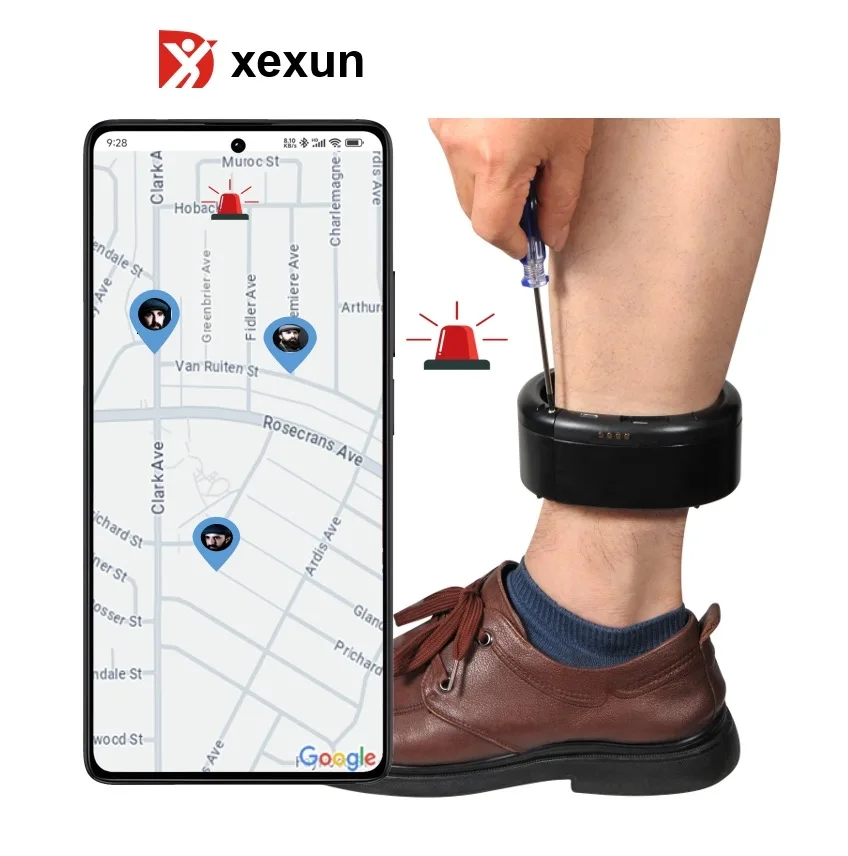 4G Single GPS Tracker Ankle Bracelet Anti disassembly alarm Waterproof Ankle Monitor GPS Locator for Prisoners Offender