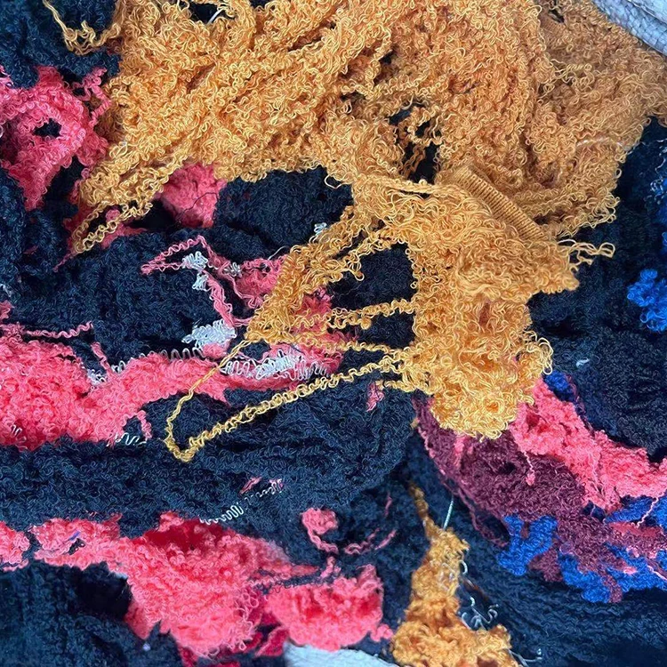 100 % Cotton Textile Waste Yarn Strong Oil And Water Absorption Capacity Industrial Rags