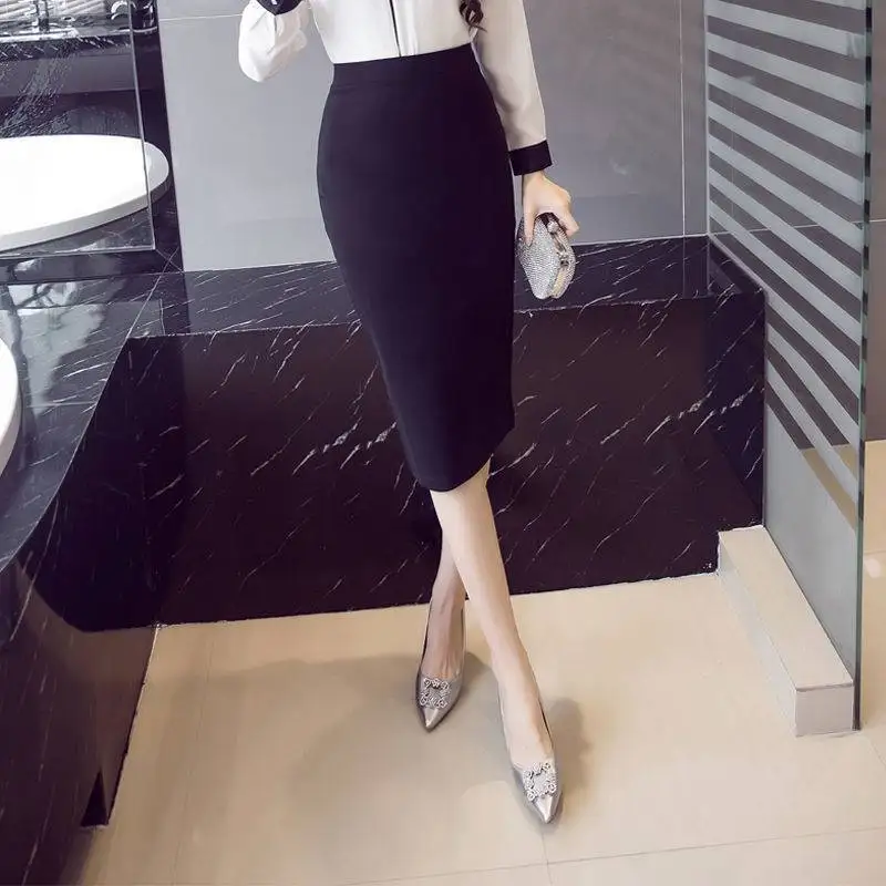 Hot fashion women long skirt ladies latest plus size office skirts