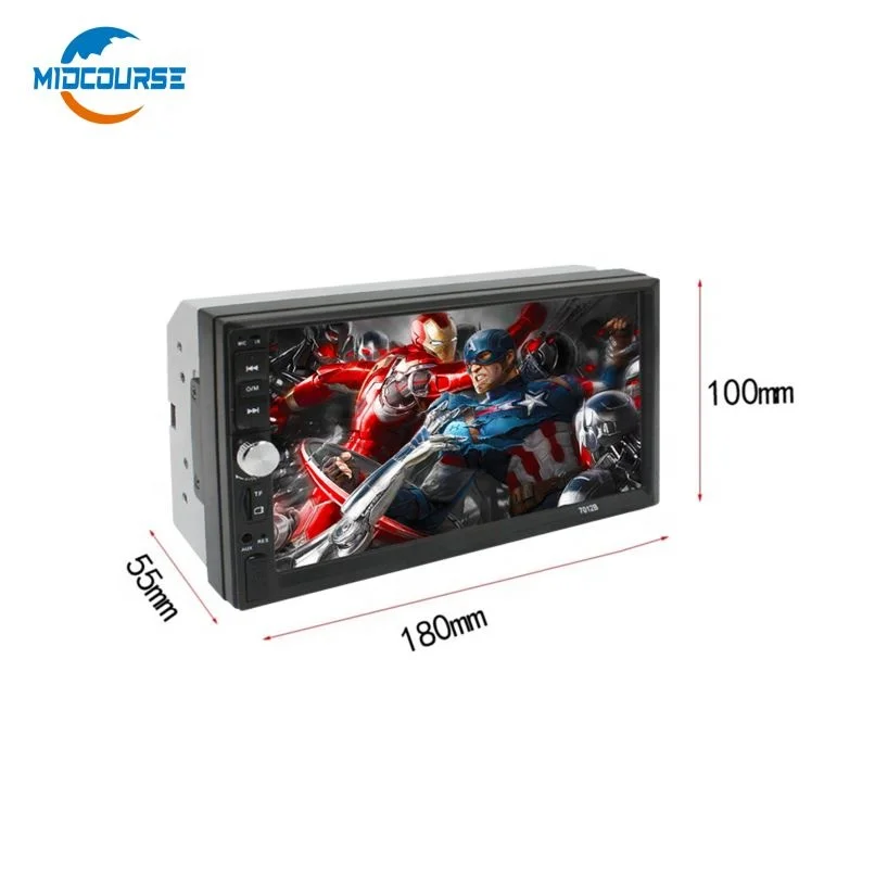 MIDCOURSE double 2 Din Mp5 Dvd Stereo Estereos радио для