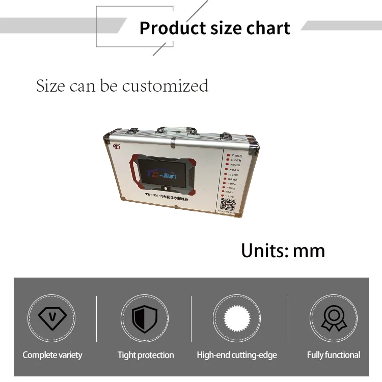 APC027 Vehicle Tools Customizable Aluminum Hard Case for Car Diagnostic Tools