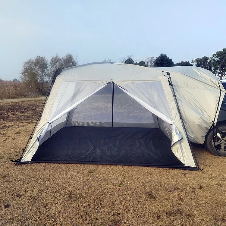 Outdoor car SUV large mesh screen house family mesh car gazebo tent
