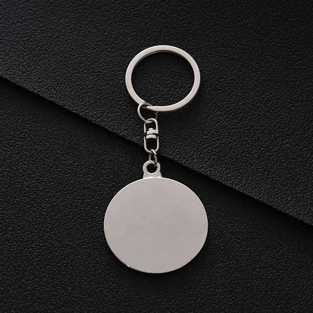 Silver Color 50 Years Super Perpetual Calendar Key Chains Rings Astrology Keychains Car Bag Pendant Keyring Holder Gift Jewelry