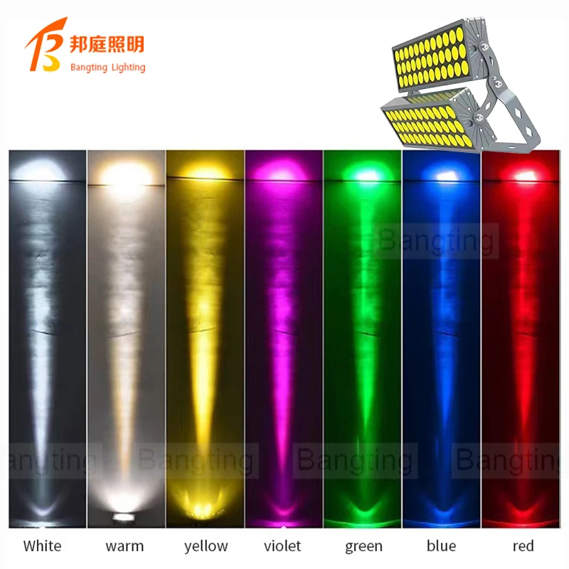 216w DMX RGB Facade Led Wall Washer Spotlight DC24V  Warm White Dimmable Exterior Floodlight Outdoor Landscape Lighting