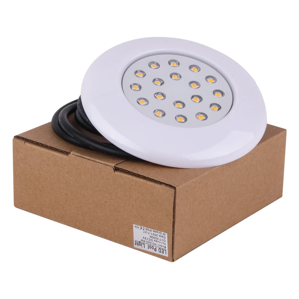 Новый стиль пластиковые D20 IP68 4 провода RGB 12 В спа светодиодные фонари для