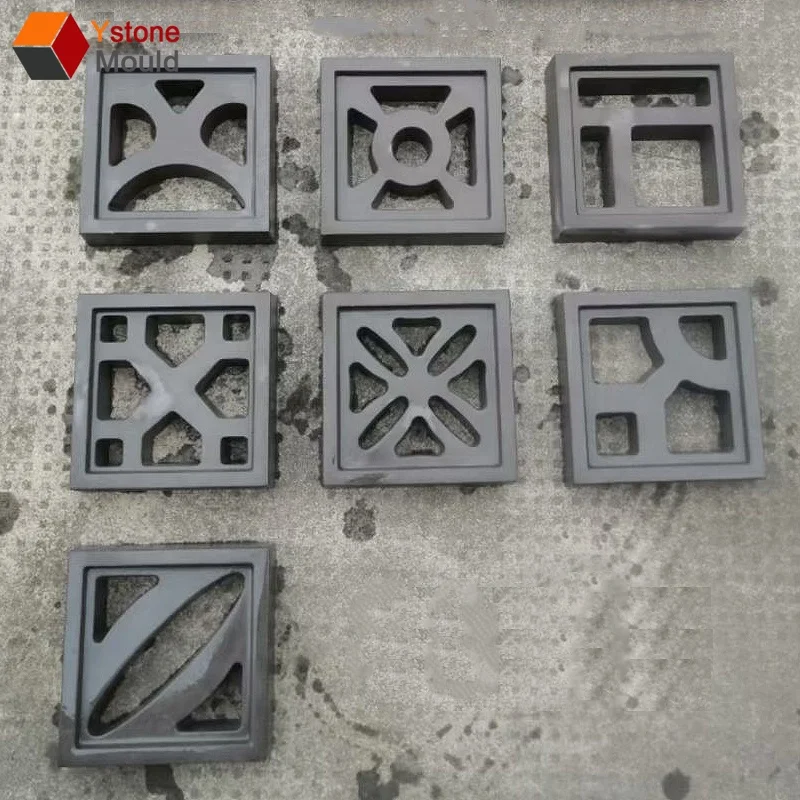 Concrete Block  mold Plastic Mold For Garden Wall Decoration  Breeze block mold