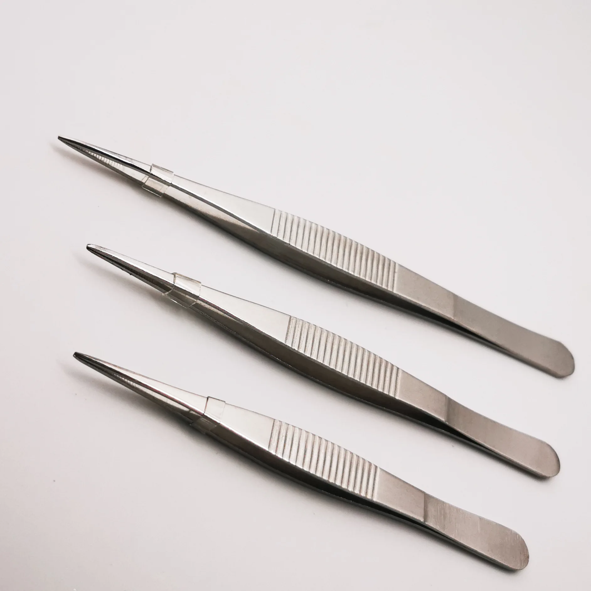 Surgical Instruments Stainless Steel Tweezers Dressing Thumb Forceps Manual Power Clamp Safety MOL Plastic Dissecting Forceps