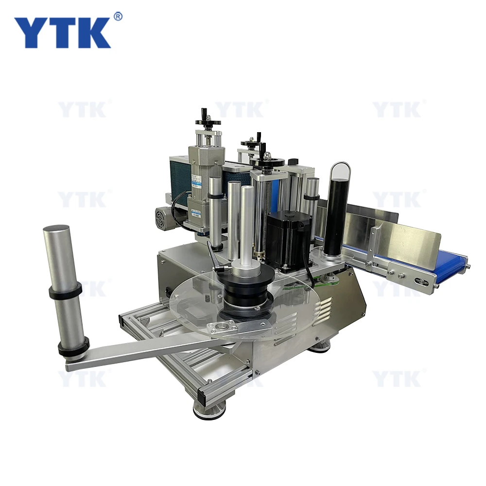  YTK-150 Высокое качество пластиковая машина для нанесения этикеток на верхнюю аппликатор столешница Этикетировочная круглых бутылок портативный принтер