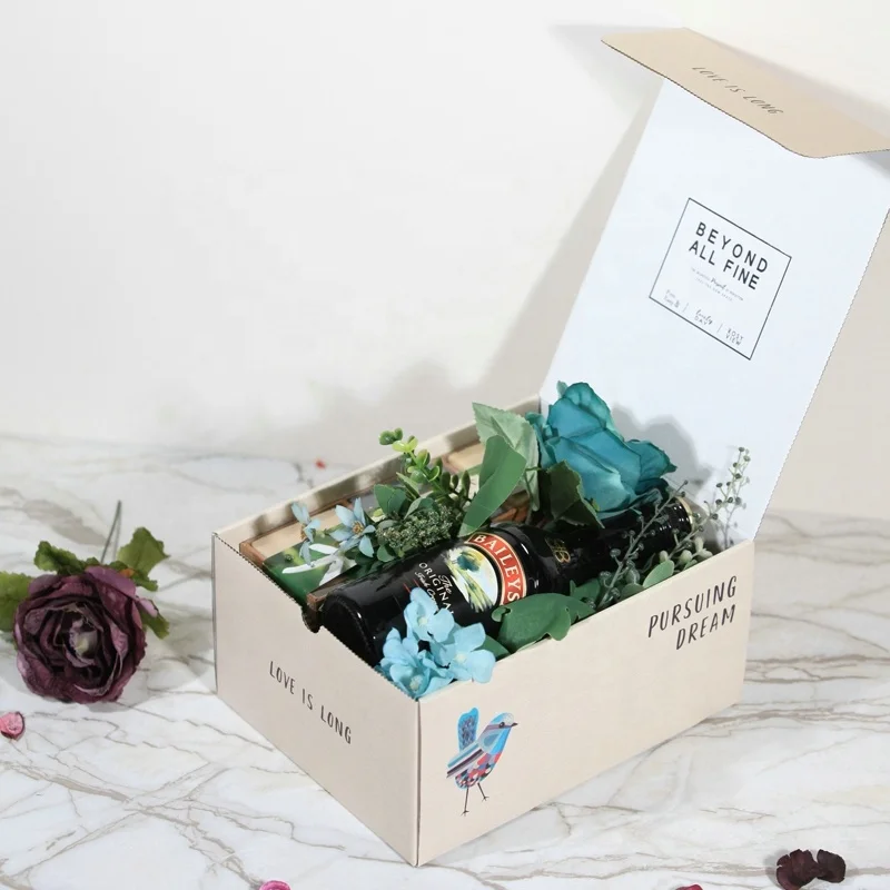 Birthday Gift Boxes White Background Shipping Boxes Corrugated Carton Box Manufacturers