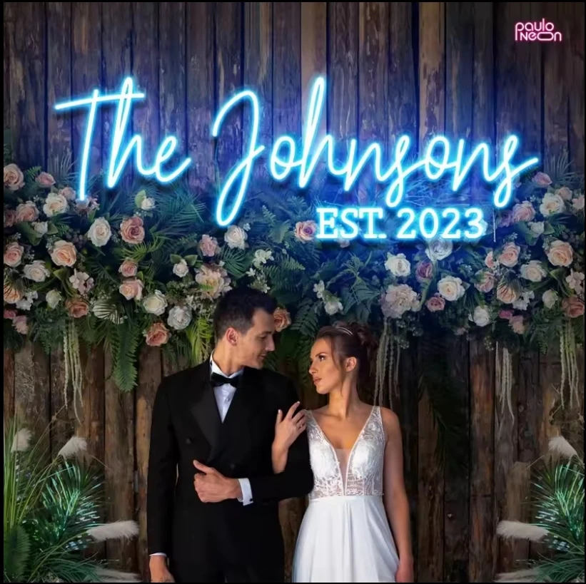 Пользовательский наружный водонепроницаемый светодиодный рекламный логотип свадебный приветственный знак на заказ 12 В неоновый ночного клуба