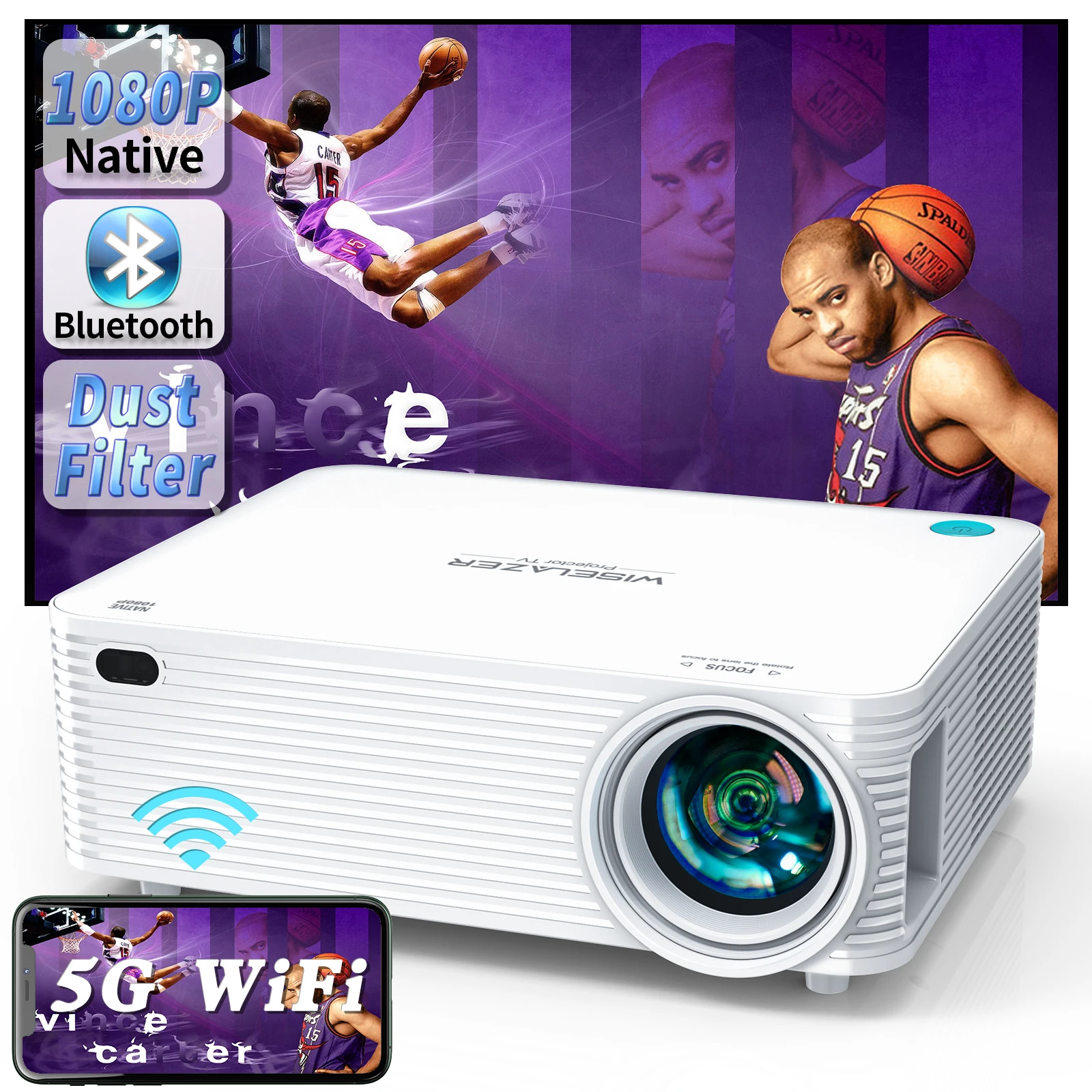 ZAOLIGHTEC 100inch PET Crystal ust ultra short throw projector 4k fixed frame CLR screen ambient light reject laser projection s