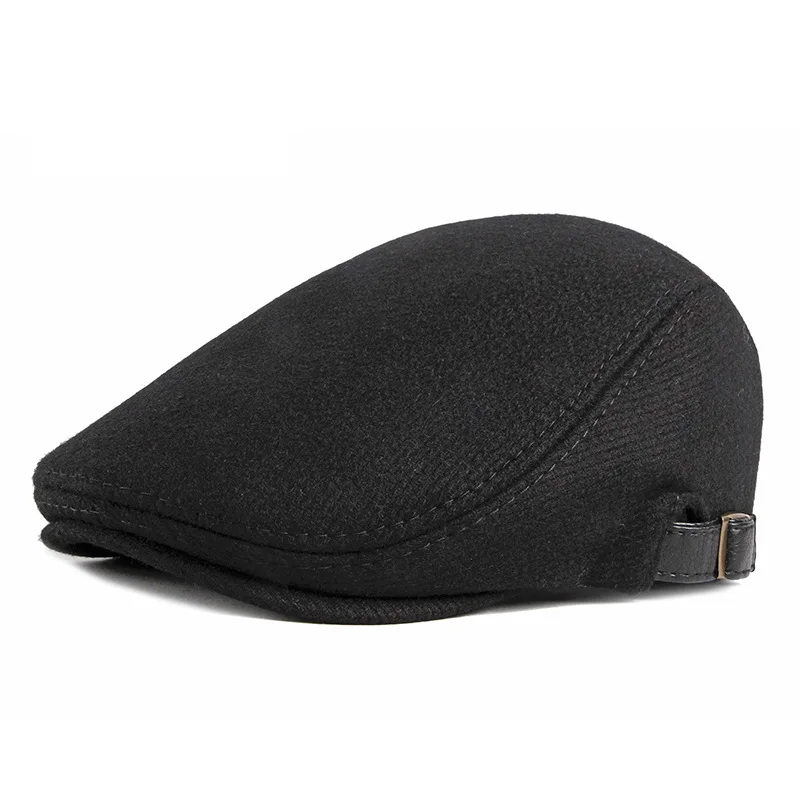 Wholesale Duckbill Cabby Painter Hat Flat Wool Ivy Summer Pinstripe Washable Woman Breathable For Man Newsboy Cap