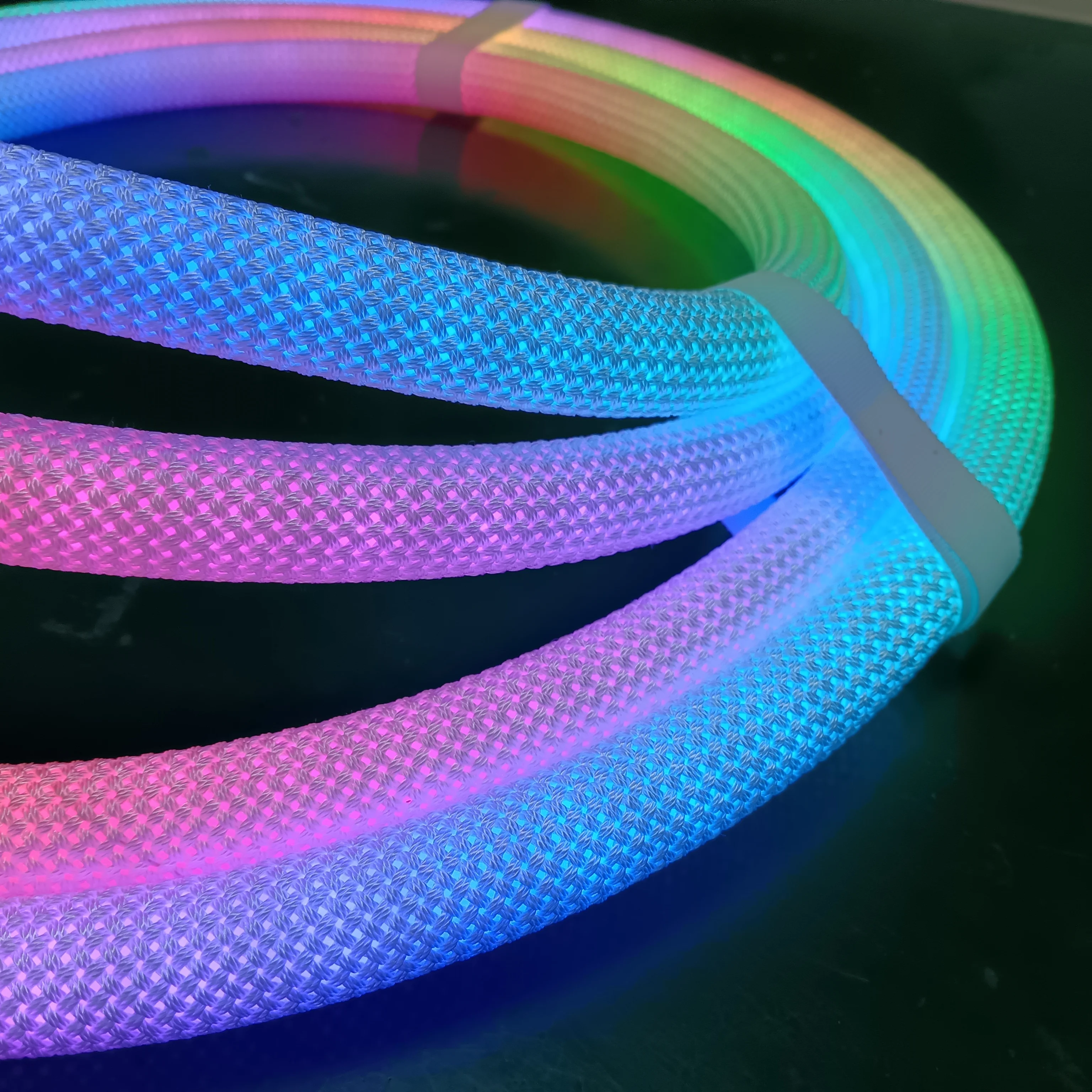 Smart WIFI Control Neon Tube Best Selling 360degree RGBIC LED Strip Light Dream Color 24v 12v