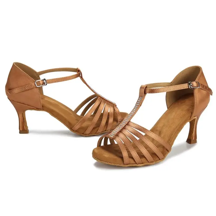 Direct Sales Women Cheap Dance Shoes Premium Ladies Ballroom Salsa Latin Dancing Shoes with Factory Hot Sale