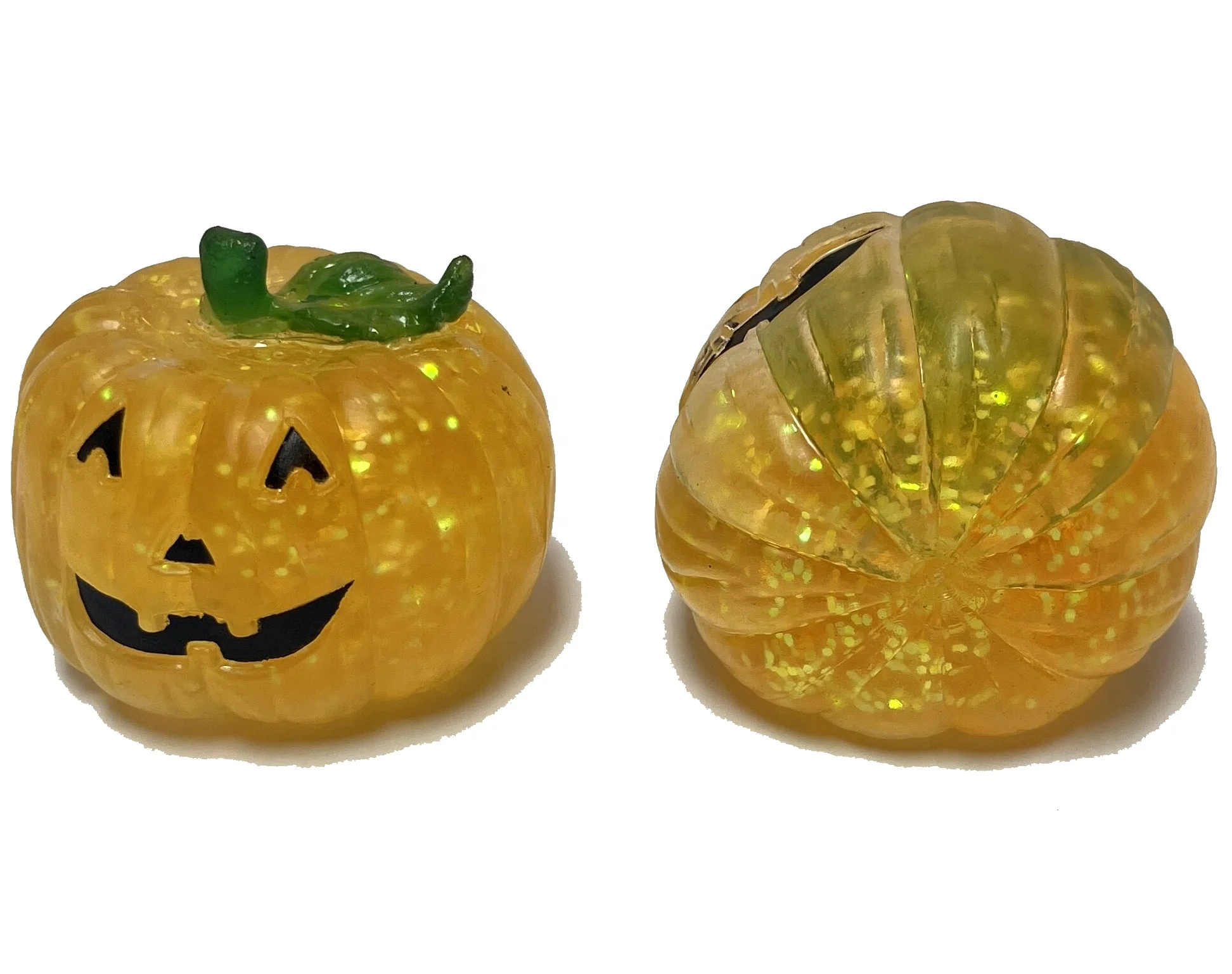 hot selling squeeze maltose filled halloween pumpkin tpr toys