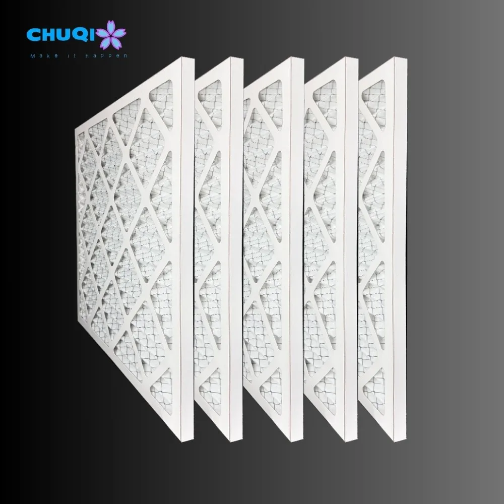 Factory Direct Sale Air Dust Many Applicable Industries Eco-friendly Paper Filter Mesh OEM Service 25 Provided Panel Filter 5set