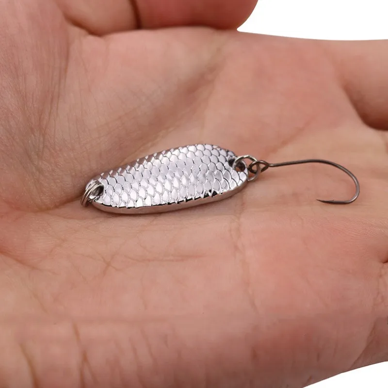 
Artificial Wholesale 2.5g 3.5g 5g Fish Metal Spoon Sequins Hard Fishing lure Bass bait 