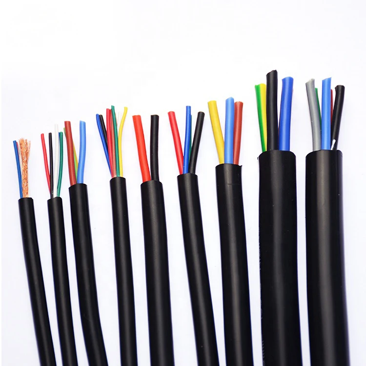 Customizable Silicone Wire 14 18 20 22 24 AWG flexible copper cable wire 2 4 6 8 core Tinned copper silicone sheathed wire