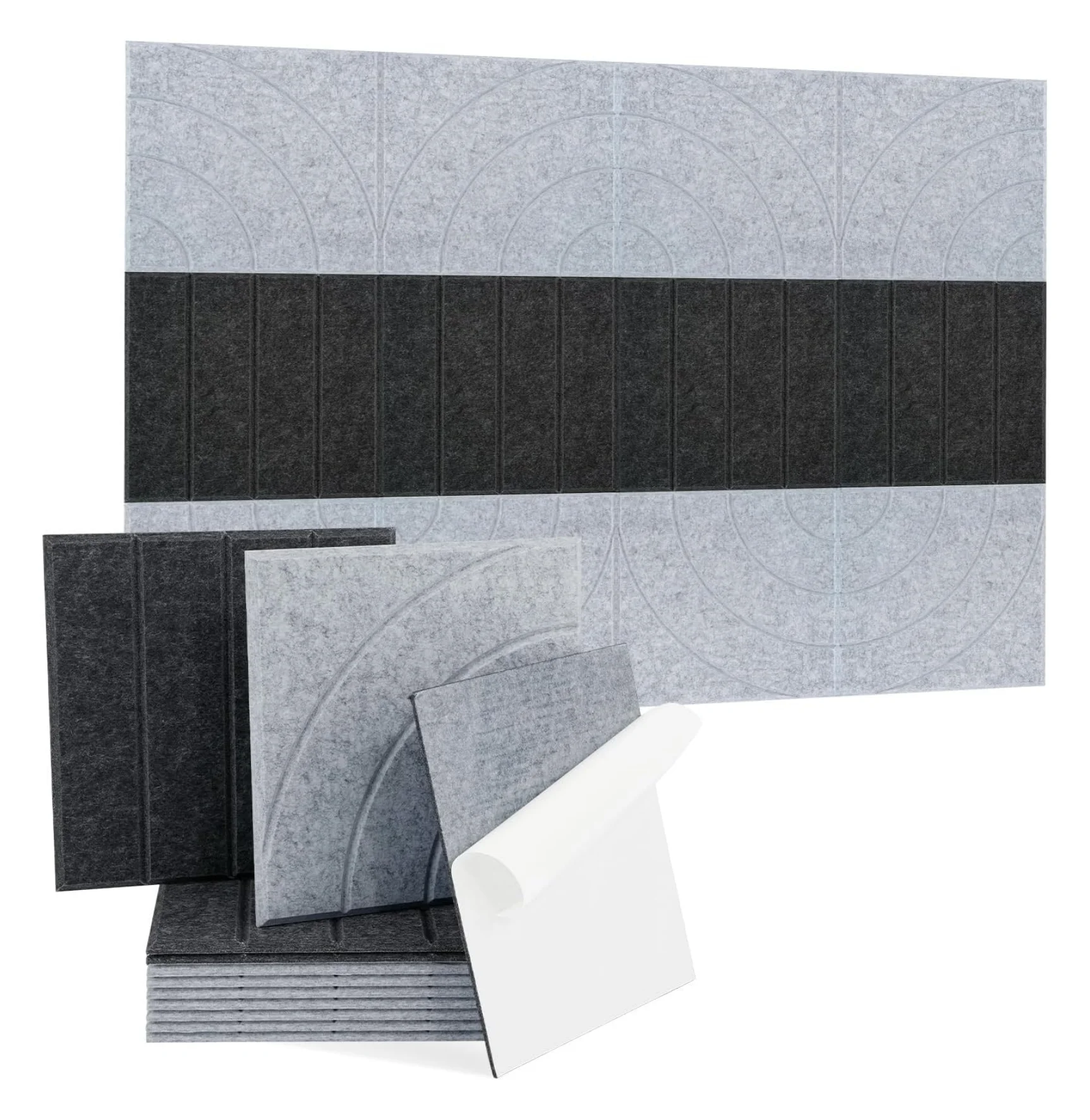 decorative acoustic sound proof fabric wall panels high density pet felt polyester fiber art acoustic panel