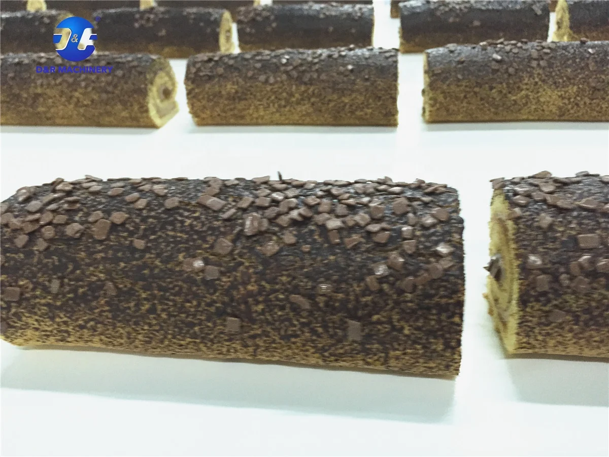 Automatic Swiss Roll Cake Making Machine High Performance High Effectivy CE Certificated Machines Cake Production