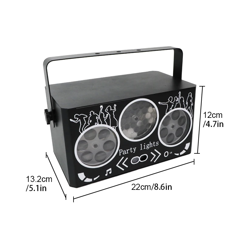YSH Colorful Pattern Lamb DMX Sound Activated Dj Controller Full Color RGB Wedding Decorative Light Disco Lucer Dancing Floor