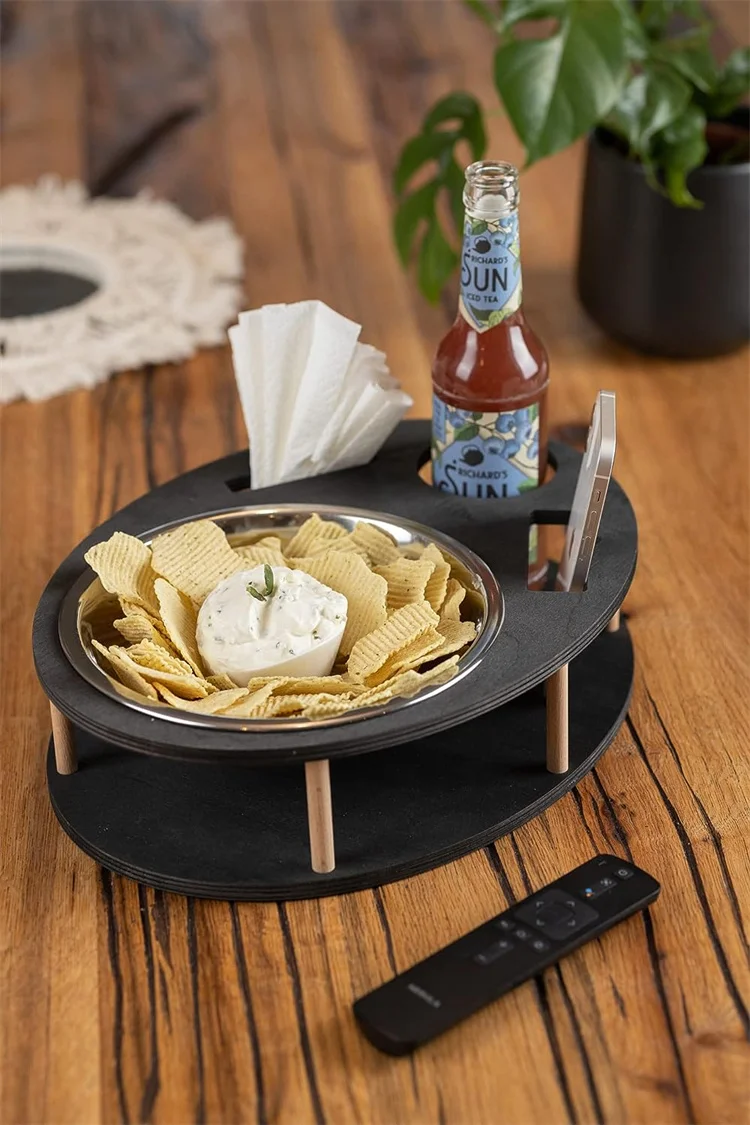 Large Snack Bowl Organiser And Wine Bottle Holder Couch Butler Organiser Snackbar Couch Caddy