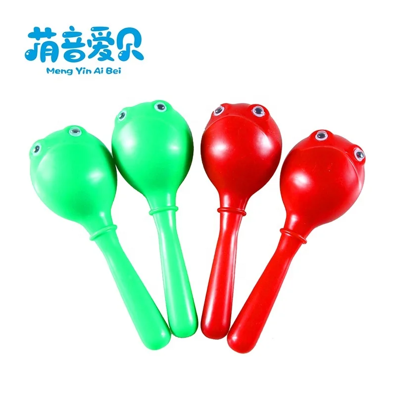 Promotional Names of percussion musical instrument animal maracas plastic maracas
