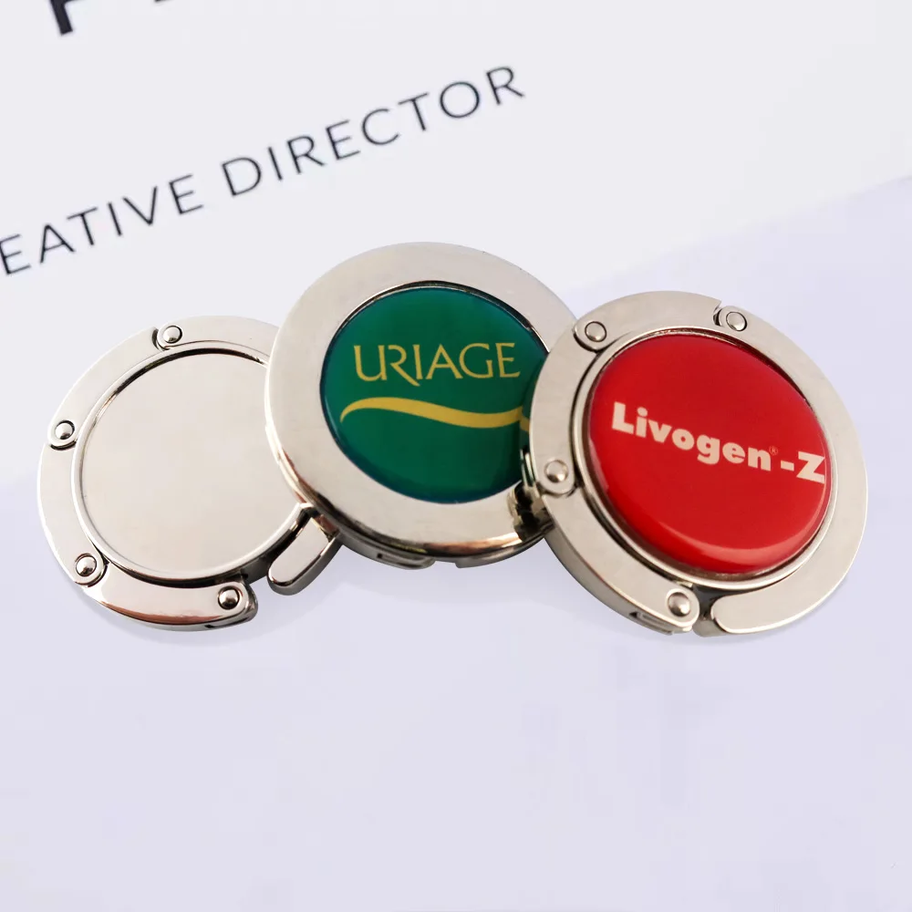 Wholesale New Design Purse Crystal Table Hook Folded Instant Bag Hanger