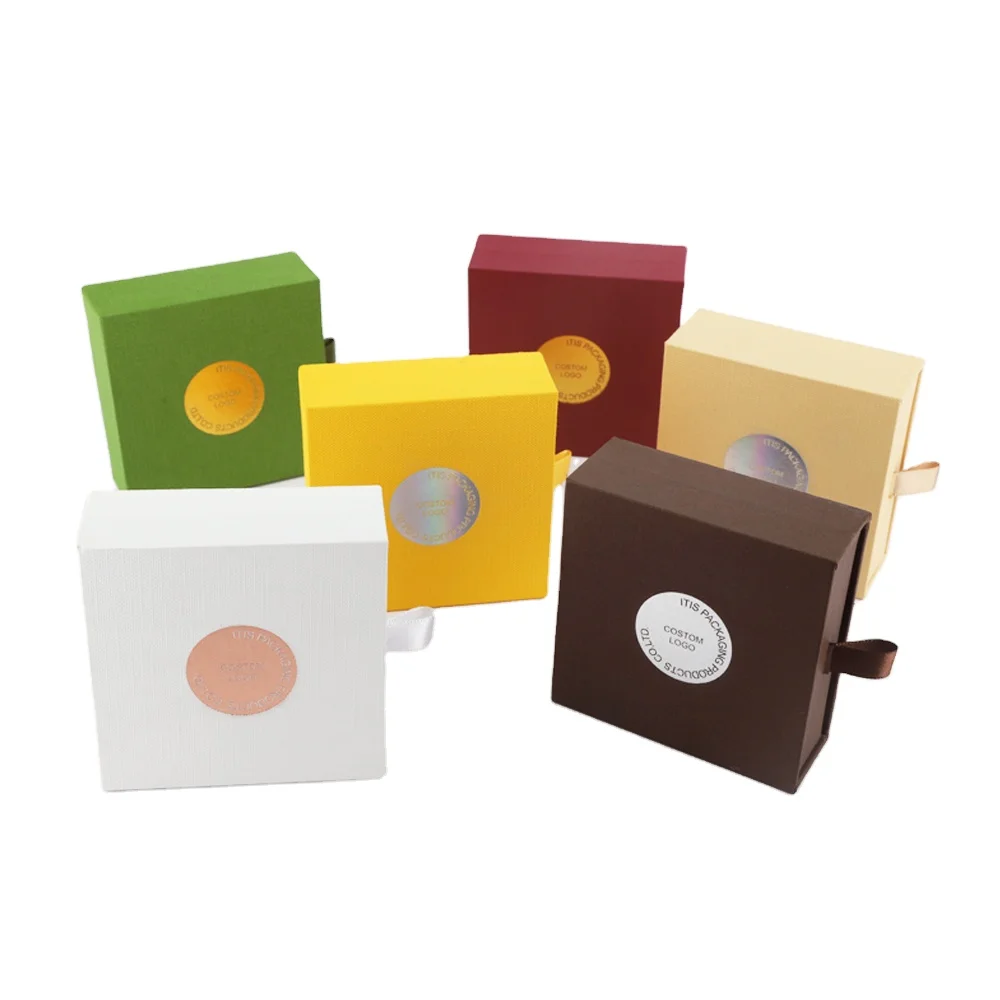 Custom logo card small favors jewelry gift box wedding