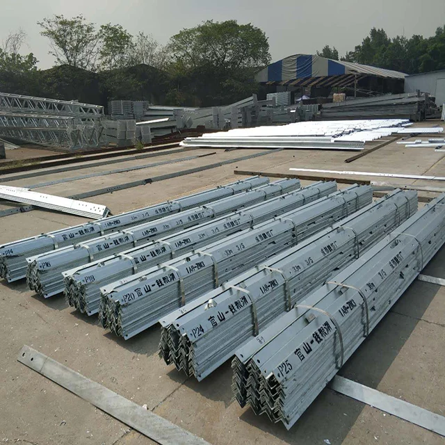 Hot Galvanized  330KV Angel Steel Frame Power Tower Lattice Transmission Line Tower