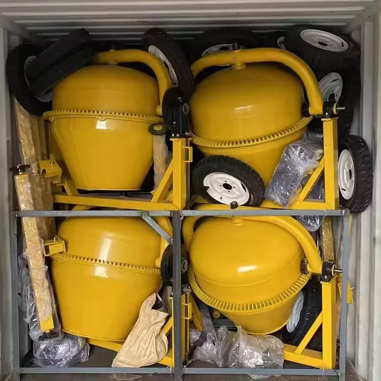 gasoline large capacity mini concrete mixer with lift commercial concrete mixer