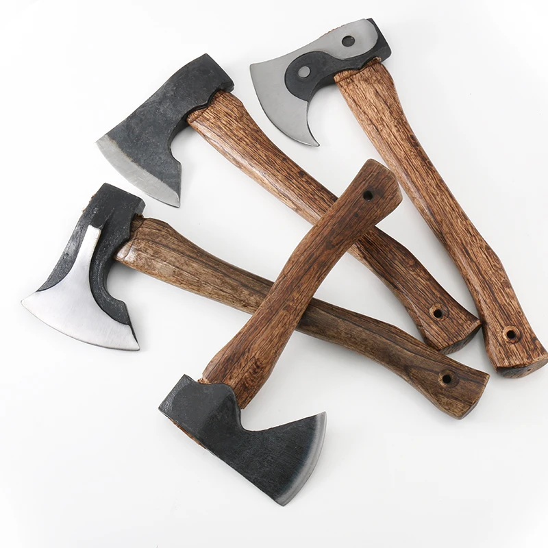 Original Manufacturer Supply High Quality Carbon Steel Axe Wood Handle Wooden Axe Custom Hatchet