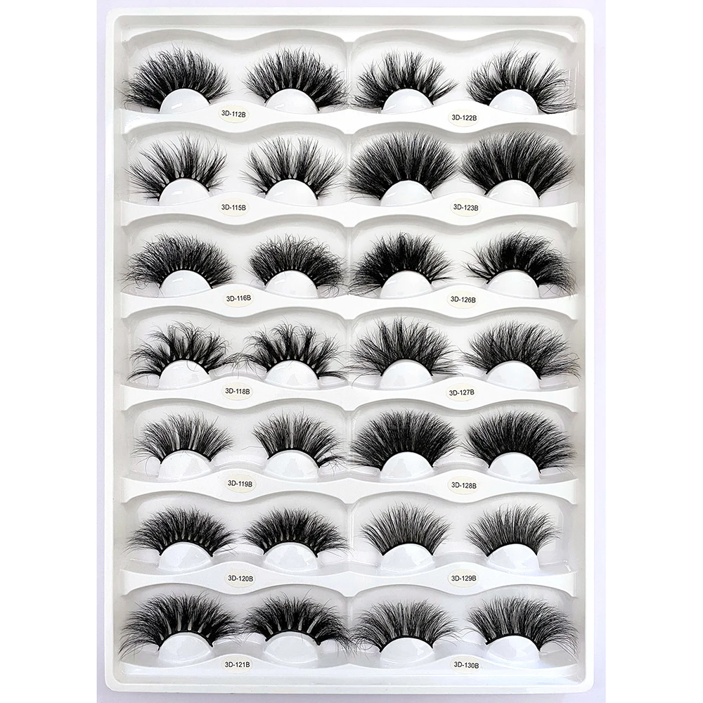 Lashes3d оптовый поставщик 25 мм очень длинные норковые ресницы частная Этикетка 3D с индивидуальными