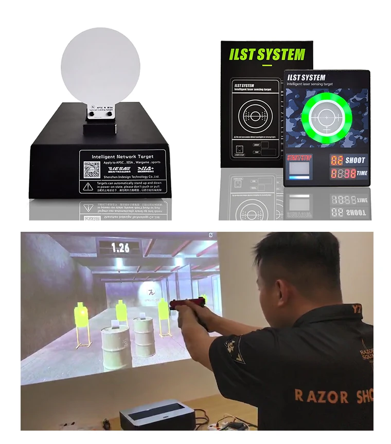 A Competitive Intelligent digital Laser shooting Sensing Target with 3 modes for shooter home training