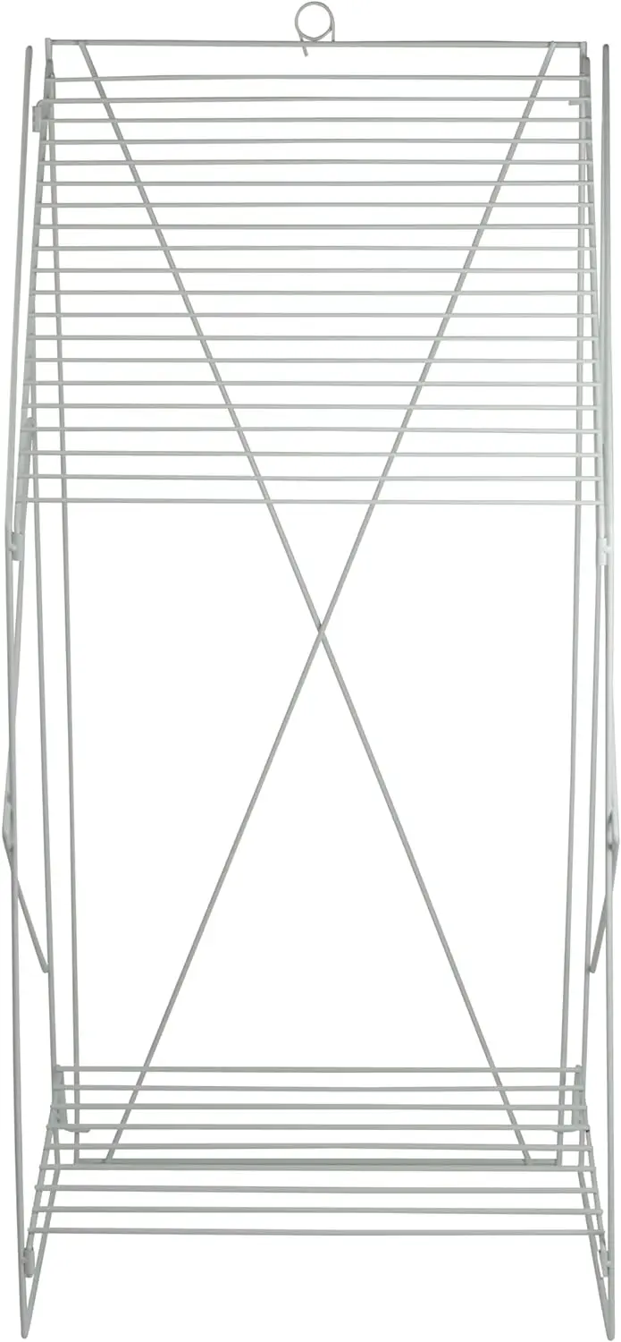 Customized Floor Standing White Metal Wire Wall Paper Rack, Sample Paper Stand for Grocery Stores