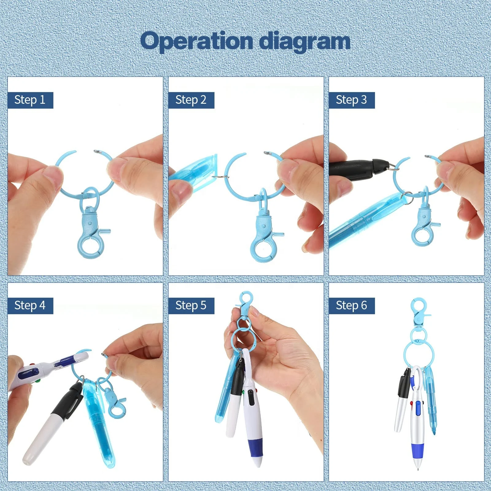 Mini Highlighter Nurse Pen Pack Set Tip Highlighter Permanent Marker Pen Retractable Ball Pen With Nursing Key Chain