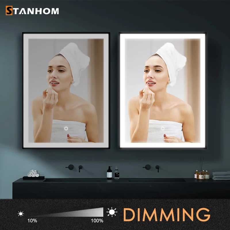 Современный дизайн STANHOM умный настенный шкаф со светодиодным зеркалом для ванной спальни туалета