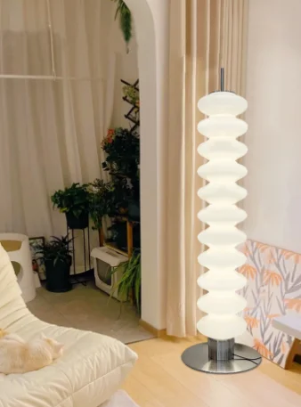 Modern simple Danish Internet celebrity living room vertical lamp Nordic candle gourd bedroom designer homestay floor lamp