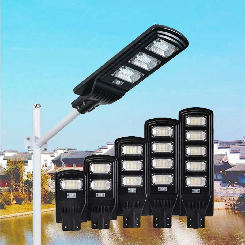 Solar powered Light IP66 Waterproof 300w 400w Solar Street lamp Outdoor With Motion Sensor And Remote Control solar street light