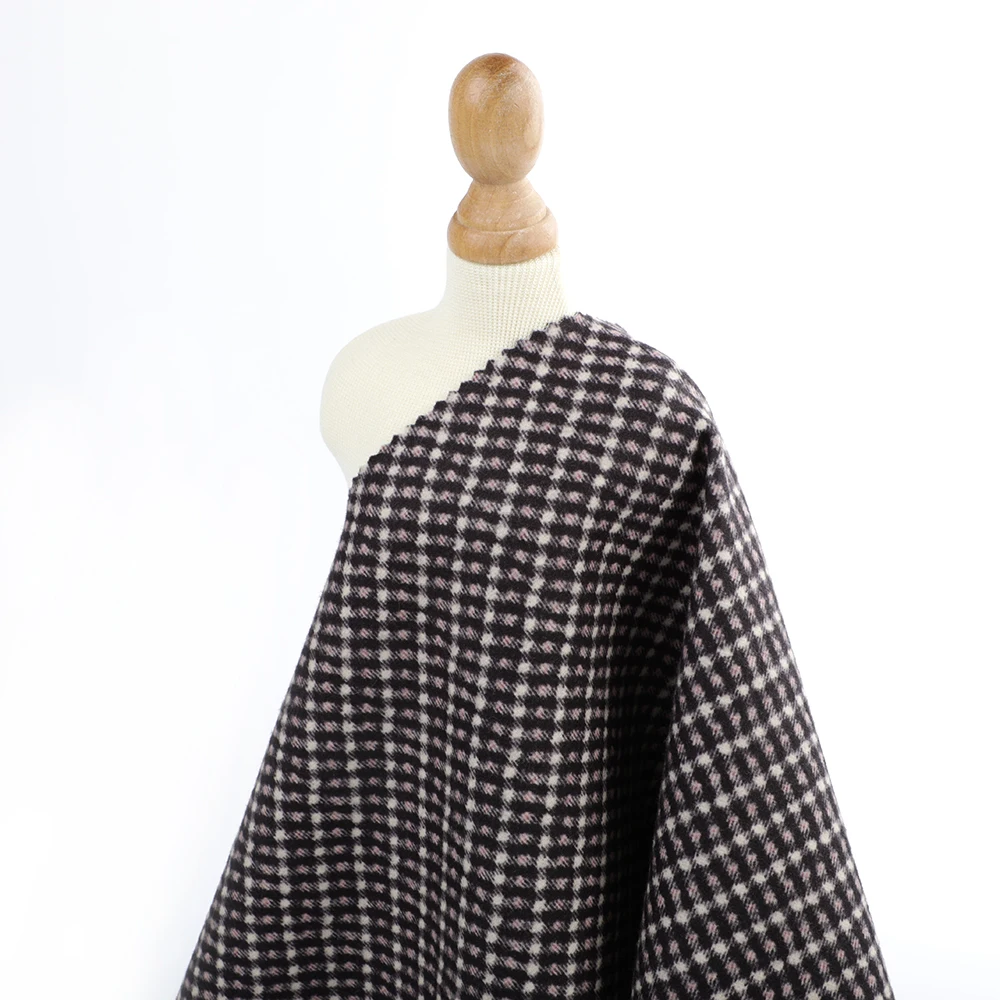 Fast dilivery wholesale knit TR stretch ponte roma brush printed fabric in patterns for suits and coat