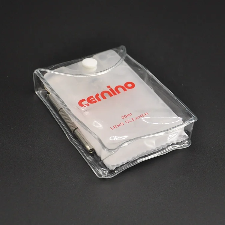 
Hot selling glasses cleaning liquid independent packaging with cleaning cloth 