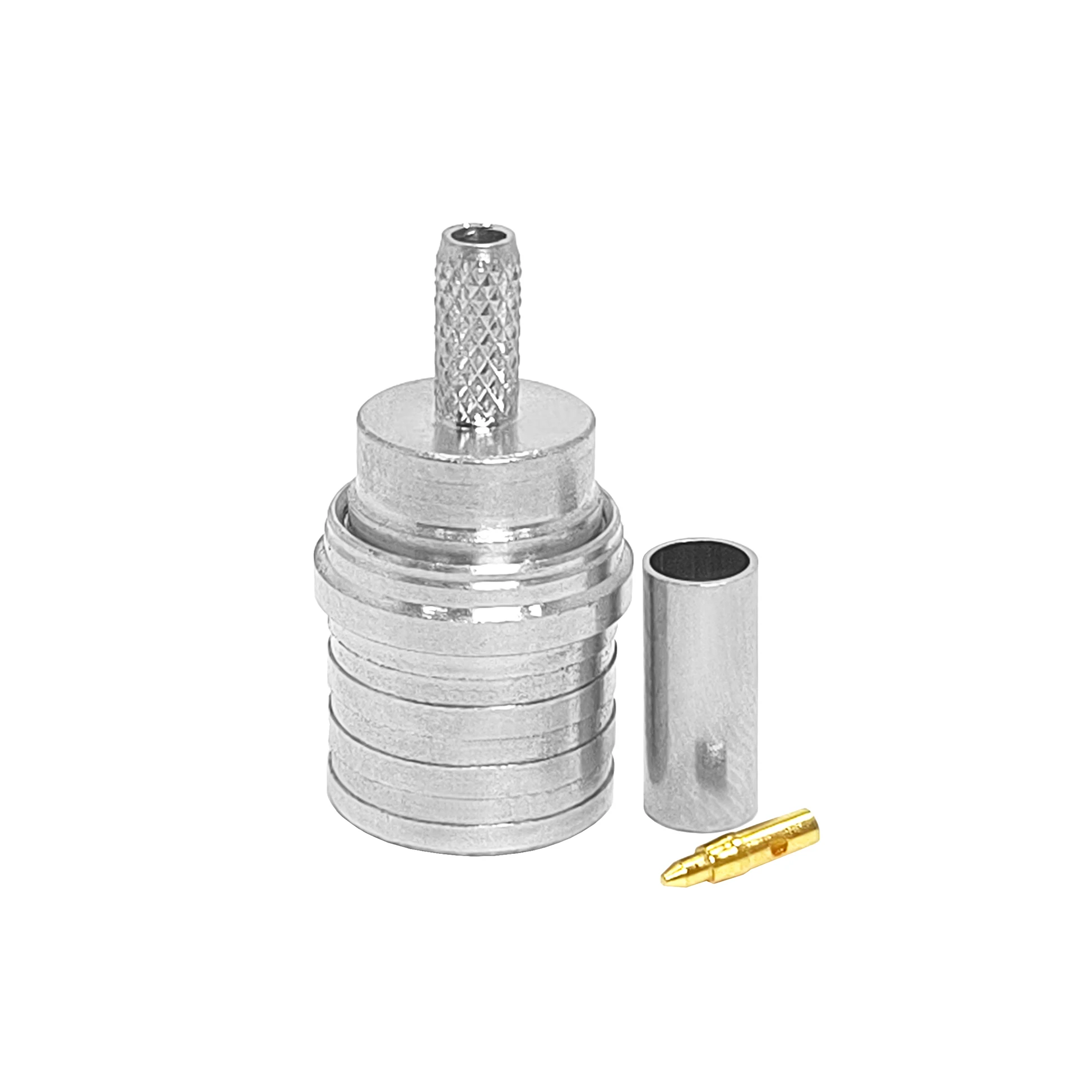 QMA-J rf connector QMA male crimp cable coaxial for RG316/rg174/rg179/LMR195/LMR200/RG58/RG142 lmr240 h155 rf Coaxial cable