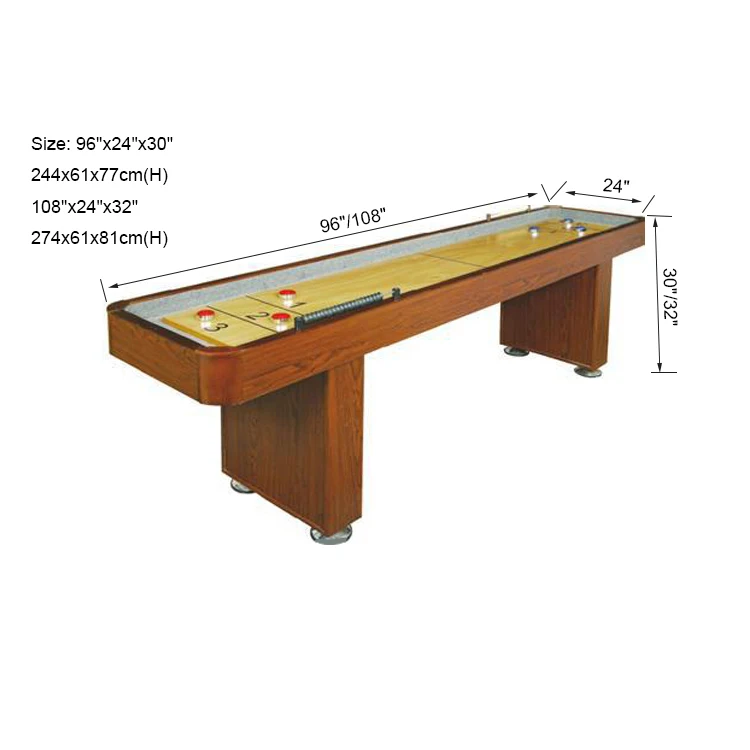 SZX High-end parlor game 9ft table shuffleboard for sale