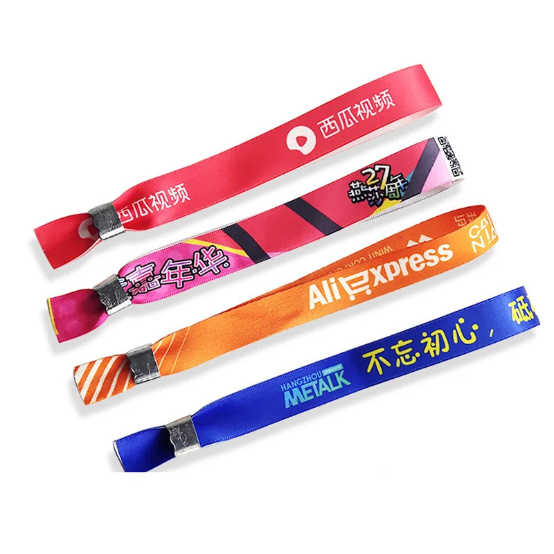 Небольшой минимальный заказ, тканые рекламные браслеты с логотипом на заказ, браслет на запястье