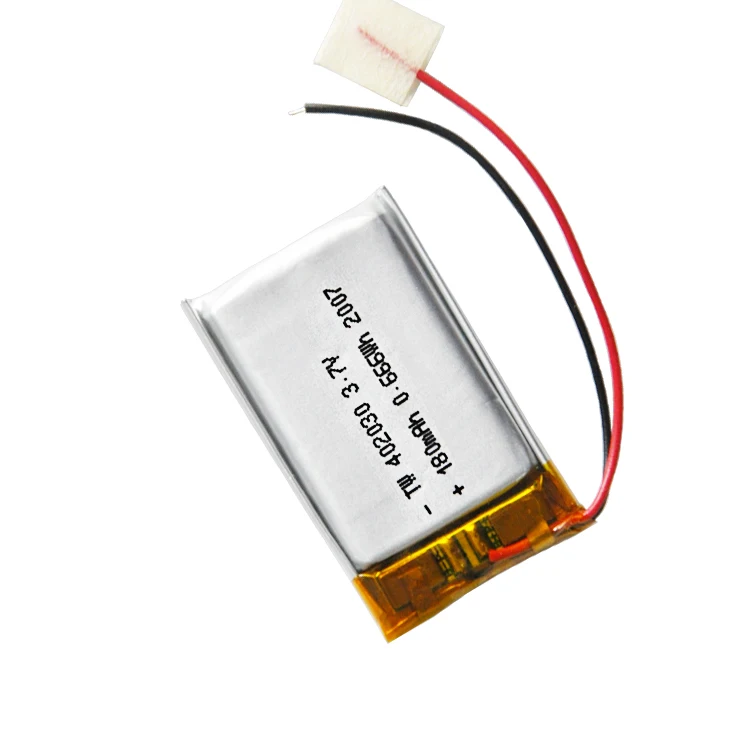 OEM Free Sample BIS Battery 402030 Lithium Polymer Battery 3.7V 180mAh tw battery